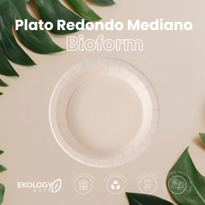 Plato redondo mediano bioform
