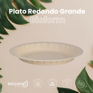 Plato redondo grande bioform